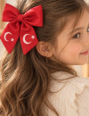 Kırmızı Ay Yıldız Fiyonk Toka